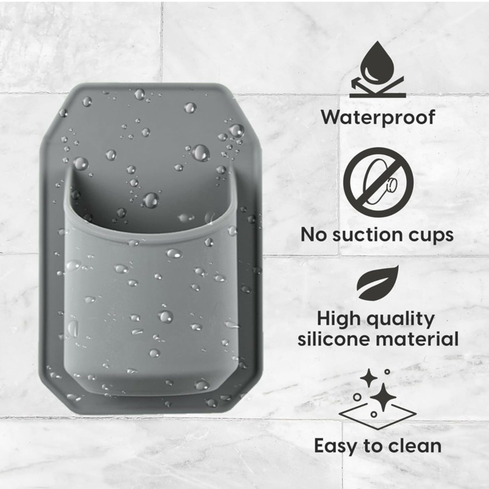 Sudski Portable Shower Drink Holder Beer Can Silicone Grips Shiny Surface
